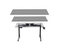 Robas Lund Bureau structure réglable en hauteur électriquement DX Racer 7 Table Gamer, Noir, LxHxP 140x73-123x40 cm