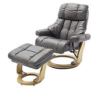 Robas Lund Calgary XXL Fauteuil de Relaxation, Cuir, Nougat, 92 x 97 x 110 cm