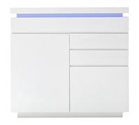 Robas Lund, Commode, Ocean, Brillant/Blanc, LED, 120 x 40 x 114 cm, 48986WW8