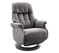 Robas Lund Fauteuil Cuir Fauteuil Relax jusqu'à 130 kg Fauteuil TV, Fauteuil de Relaxation TV véritable cuir boue, Calgary Comfort L
