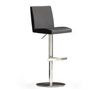 Robas Lund Lo.PES Tabouret de Bar, INOX, Noir, 52 x 40 x 110