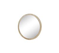 Robas Lund Miroir Porte-Manteaux Rond 40 cm, Cadre en chêne 40 x 40 cm