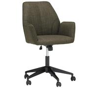 Robas Lund, O-PEMBA Chaise de Bureau, pivotante, en Tissu d'olive, réglable en Hauteur, Charge maximale : 120 kg, l/h/p : env. 60/87/66 cm