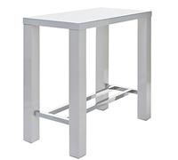 Robas Lund, Table, Table Bar, Jam, Brillant/Blanc/Chromé, 120 x 108 x 60 cm, JAM12HWW