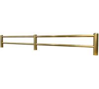 ROBAUN 1/2/3/4/5pack étagères de Cuisine Rail basculant avec Double clôture, Barres de Garde-Corps d'étagère, Personnalisables, bibliothèque/entrée(2 Pack,12in/30.4cm)