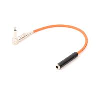 ROBAUN Câble audio jack 6,35 mâle vers jack 6,35 femelle stéréo, angle droit, 1/4 pouce, TS mâle vers femelle, 0,29 m à 15 m(Orange,2.9M)