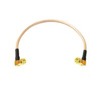 ROBAUN Câble de raccordement à Angle Droit SMA mâle avec Interrupteur SMA mâle à 90 degrés RG316 RG174 RG58 Adaptateur 15CM/40CM/100CM(RG316,20CM)