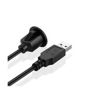 ROBAUN Câble d'extension de montage sur panneau encastré USB 3.0 mâle vers femelle de 1 m, petit, compatible avec le tableau de bord de voiture, camion, bateau