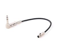 ROBAUN Câble mini XLR 3 broches vers jack 6,35 mm 1/4 for guitare et basse, for microphone sans fil(Black-F,1m)