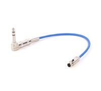 ROBAUN Câble mini XLR 3 broches vers jack 6,35 mm 1/4 for guitare et basse, for microphone sans fil(Blue-F,0.5m)