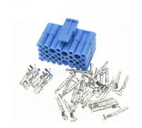 ROBAUN Connecteur électrique Automobile Bleu, 1 à 20 Jeux de 28 Broches, avec bornes for Voiture DJ3281-1.5/3.5-21 (Size : 1set)