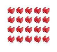 ROBAUN Connecteur mâle à 2 Broches en Nylon Rouge, Pas de 2,54 mm, boîtier de Fil XH2.54, bornes à Coque Droites 2P for Circuit électronique PCB(25Pcs)