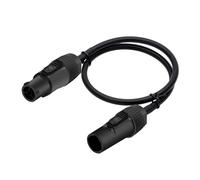 ROBAUN Connecteur Powercon étanche haut de gamme 3 broches, 1 m à 10 m, 1 pièce, NAC3FX-W NAC3MX-W, matériau PA66, indice de protection IP65, entrée et sortie disponibles(Input to Output,2 m)