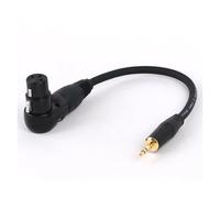 ROBAUN Connecteur XLR 3 Broches mâle/Femelle coudé vers Jack stéréo 3,5 mm (1/8") for Microphone et Haut-Parleur (0,3 à 15 m)(Black-F,5 m)