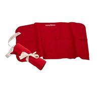 Robbe & Berking en tissu, pochette de rangement pour couverts en argent et métal plaqué argent, protège des rayures et du ternissement (12 fourchettes à menu / 12" couteaux à menu