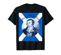 Robbie Burns - en Bleu Oidhche Bhlas Burns and Saltire T-Shirt
