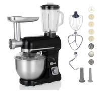 Robot multifonction Robby Robot multifonctions 5l 1000w noir avec hachoir et blender 1,5l en verre robimix noir