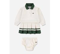 Robe 2 pièces écru / vert 9M(71CM)