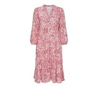 Only Robe Onlmilana WVN Noos, col en V, manches 7/8, fermeture à boutons Cloud Dancer XS Femmes