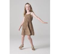 VERTBAUDET Robe à Bretelles Fille en Gaze de Coton Beige 2A