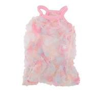 Robe à Bretelles pour Animaux de Compagnie |Jupe de Chat de Chien de Fleur brodée par Tulle Respirant pour des Mariages/fêtes/Photos |Robe pour Animaux de Compagnie en Acrylique (L)
