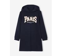 VERTBAUDET Robe Molleton à Capuche Fille détails Fantaisie Marine 5A