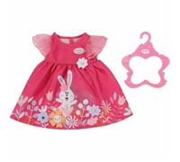 BABY born Robe à fleurs pour poupée 43 cm – 1 robe + 1 cintre – 3 ans+