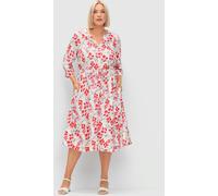 Robe à fleurs - Sheego - rose à motifs ROSE À MOTIFS 52