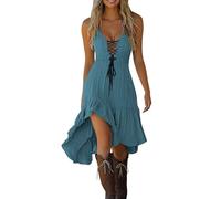 Robe à Franges à Sequins des Années 20 avec Ensemble d'Accessoires pour Déguisement Charleston et Gatsby Femme Summer Maxi Dresses for Women Bikini Cover Up Tunique Cardigan 2025(Bleu,XL)
