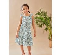 Robe à imprimés, aqua 3Y