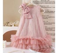 Robe à ligne A pour fille avec col Peter Pan, blocs de couleur, dentelle brodée, volants en maille, ourlet patchwork. Robe de gâteau, demoiselle d'honneur, mignonne, élégante, douce, vintage et à la m
