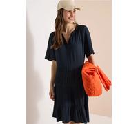 Robe à longueur de genou en structure crêpe