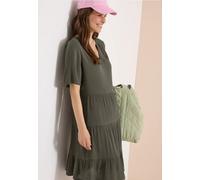 Robe à longueur de genou en structure crêpe