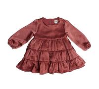 Robe à manches longues et volants 775381 pour bébé fille-rose 12-18 mois