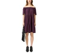 Robe à Plusieurs Niveaux avec Encolure Carmen