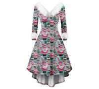 Robe a Sequin Femme Orientale Longue Robe Pull Noel Réveillon Mere Vêtements Noël Bal Sexy Habillée Noël Santa Nouvel Fête Lumineux Deguisement Noel Femme 5XL