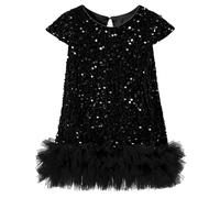 Robe à Sequins Fille sans Manches Petite Paillette Princesse Robe Paillettes paillettes coupe sans manches de mariée scintillante soirée filles de Festival Soirée Robes Noël pour Enfants Bal Bal