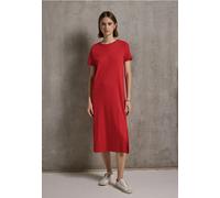 Street One Studio 1408797 Robe avec Structure côtelée, Rouge-Orange, 44 Femmes