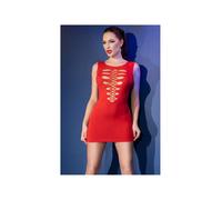 Robe ajourée CR4622 rouge