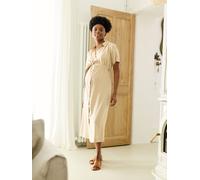 Robe allaitement mi-mollet beige 46