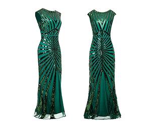 Robe Annee 20 Gatsby Robe À Charleston Grande Taille Robe De Bal 20s Robe À Paillettes Robe De Cocktail Robe Longue Gatsby Femme Annee 20 1920s Party Fête Bal Soirée Art Déco