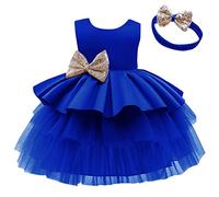 Robe Annee 50 Fille Robes Enfant Fille Festival Chic Et Elegant Dress De Anniversaire Ceremonie Dentelle Plissée Tenue De Soirée en Tullerobe Fluide Vêtement pour Demoiselle d'honneur Carnaval