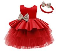 Robe Annee 50 Fille Robes Enfant Fille Festival Chic Et Elegant Dress De Anniversaire Ceremonie Dentelle Plissée Tenue De Soirée en Tullerobe Fluide Vêtement pour Demoiselle d'honneur Carnaval