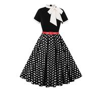 Robe Années 50 60 Femme Vintage À Pois Pin Up Robe Swing Rockabilly Audrey Hepburn 1950 Retro De Cocktail Mariage Ceremonie,Pin Up Rockabilly Annee 50 Femme