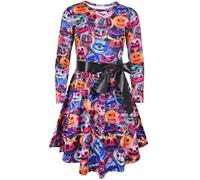 Robe Araignée Patineur Halloween pour Enfants Filles - Nouvel Age 3-13 Ans - Multi - Noir 7-8 ans