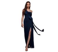 Robe asymÃ©trique femme Goddiva Maxi Bleu 46