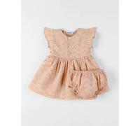 Robe avec bloomer broderie anglaise beige 1M(54CM)