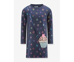 Robe avec cœurs et cupcake fille Happy Girls marine 7A