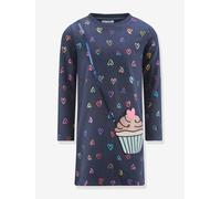 Robe avec cœurs et cupcake fille Happy Girls marine 9A
