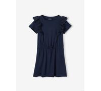 VERTBAUDET Robe avec Volants en Broderie Anglaise Fille Marine 12A